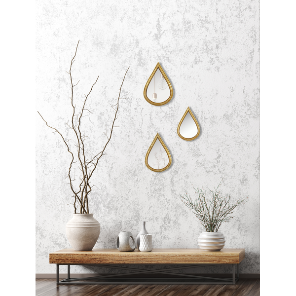 Lot de 3 miroirs gouttes